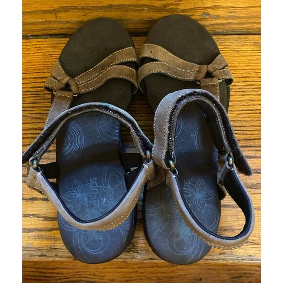 Skechers Shape Ups Dash Ankle Strap Comfort Sandals Women 8.5 Brown #12290 - Picture 7 of 10